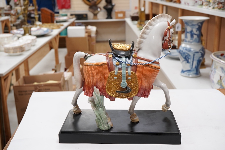 A Lladro ‘Horse of Hope’, signed plaque to base, 30cm wide